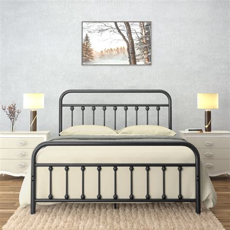 metal halfway house bed frame|House of Hampton® Metal Bed Frame with Headboard and.